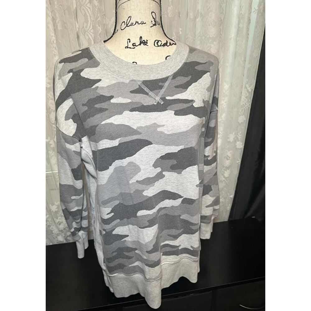 Aerie Women’s Gray Camo Tunic Sweatshirt Size S
